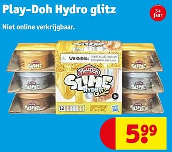 Aanbiedingen Play-doh hydro glitz - Play-Doh - Geldig van 21/02/2023 tot 26/02/2023 bij Kruidvat