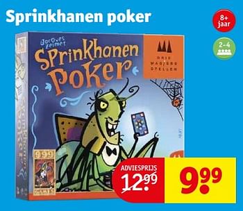 Aanbiedingen Sprinkhanen poker - 999games - Geldig van 21/02/2023 tot 26/02/2023 bij Kruidvat