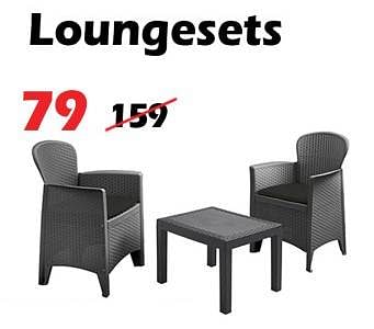 Aanbiedingen Loungesets - Huismerk - Itek - Geldig van 16/02/2023 tot 12/03/2023 bij Itek