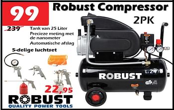 Aanbiedingen Robust compressor 2pk - ROBUST - Geldig van 16/02/2023 tot 12/03/2023 bij Itek