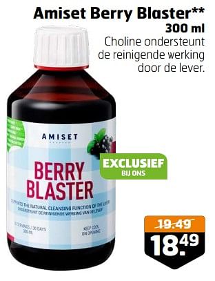 Aanbiedingen Amiset berry blaster - Amiset - Geldig van 21/02/2023 tot 05/03/2023 bij Trekpleister