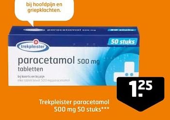 Aanbiedingen Trekpleister paracetamol - Huismerk - Trekpleister - Geldig van 21/02/2023 tot 05/03/2023 bij Trekpleister