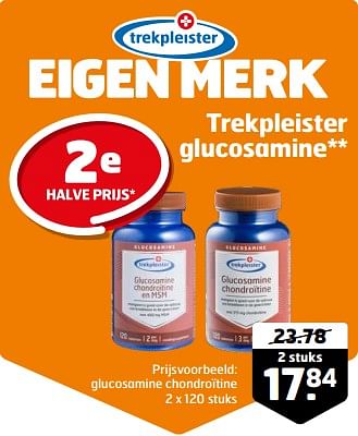 Aanbiedingen Glucosamine chondroïtine - Huismerk - Trekpleister - Geldig van 21/02/2023 tot 05/03/2023 bij Trekpleister