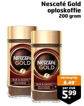 Aanbiedingen Nescafé gold oploskoffie - Nescafe - Geldig van 21/02/2023 tot 05/03/2023 bij Trekpleister
