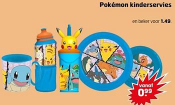 Aanbiedingen Pokémon kinderservies beker - Pokemon - Geldig van 21/02/2023 tot 05/03/2023 bij Trekpleister