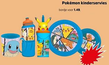 Aanbiedingen Pokémon kinderservies bordje - Pokemon - Geldig van 21/02/2023 tot 05/03/2023 bij Trekpleister