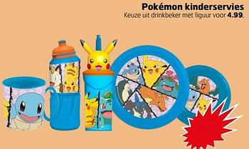 Aanbiedingen Pokémon kinderservies drinkbeker met figuur - Pokemon - Geldig van 21/02/2023 tot 05/03/2023 bij Trekpleister