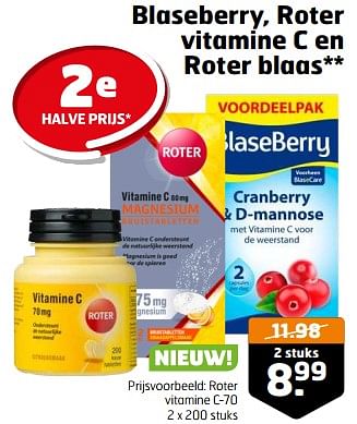 Aanbiedingen Roter vitamine c-70 - Roter - Geldig van 21/02/2023 tot 05/03/2023 bij Trekpleister
