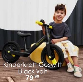 Aanbiedingen Kinderkraft goswift black volt - Kinderkraft - Geldig van 26/02/2023 tot 11/03/2023 bij Baby & Tiener Megastore