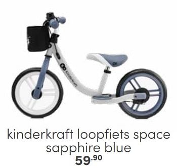Aanbiedingen Kinderkraft loopfiets space sapphire blue - Kinderkraft - Geldig van 26/02/2023 tot 11/03/2023 bij Baby & Tiener Megastore
