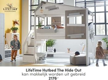 Aanbiedingen Lifetime hutbed the hide out - Lifetime - Geldig van 26/02/2023 tot 11/03/2023 bij Baby & Tiener Megastore