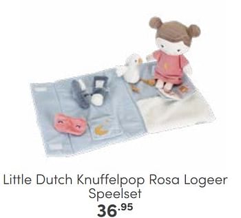 Aanbiedingen Little dutch knuffelpop rosa logeer speelset - Little Dutch - Geldig van 26/02/2023 tot 11/03/2023 bij Baby & Tiener Megastore