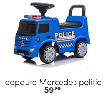 Aanbiedingen Loopauto mercedes politie - Huismerk - Baby &amp; Tiener Megastore - Geldig van 26/02/2023 tot 11/03/2023 bij Baby & Tiener Megastore