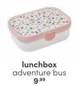 Aanbiedingen Lunchbox adventure bus - Huismerk - Baby &amp; Tiener Megastore - Geldig van 26/02/2023 tot 11/03/2023 bij Baby & Tiener Megastore