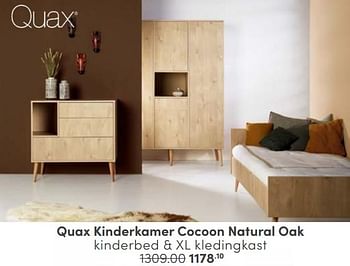 Aanbiedingen Quax kinderkamer cocoon natural oak - Quax - Geldig van 26/02/2023 tot 11/03/2023 bij Baby & Tiener Megastore