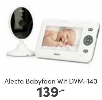Aanbiedingen Alecto babyfoon wit dvm-140 - Alecto - Geldig van 26/02/2023 tot 04/03/2023 bij Baby & Tiener Megastore