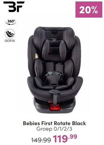 Aanbiedingen Bebies first rotate black - bebiesfirst - Geldig van 26/02/2023 tot 04/03/2023 bij Baby & Tiener Megastore