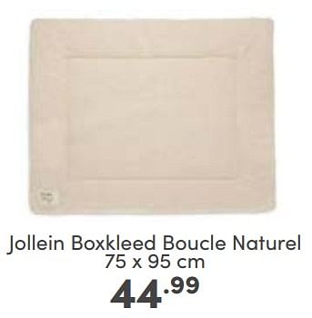Aanbiedingen Jollein boxkleed boucle naturel - Jollein - Geldig van 26/02/2023 tot 04/03/2023 bij Baby & Tiener Megastore