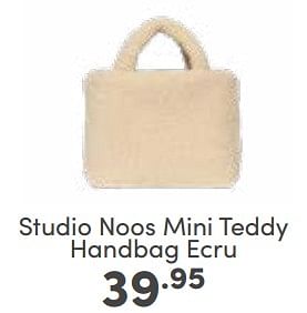 Aanbiedingen Studio noos mini teddy handbag ecru - Studio Noos - Geldig van 26/02/2023 tot 04/03/2023 bij Baby & Tiener Megastore