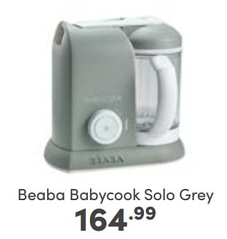 Aanbiedingen Beaba babycook solo grey - Beaba - Geldig van 26/02/2023 tot 04/03/2023 bij Baby & Tiener Megastore