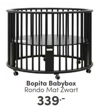 Aanbiedingen Bopita babybox rondo mat zwart - Bopita - Geldig van 26/02/2023 tot 04/03/2023 bij Baby & Tiener Megastore