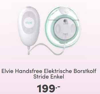 Aanbiedingen Elvie handsfree elektrische borstkolf stride enkel - Elvie - Geldig van 26/02/2023 tot 04/03/2023 bij Baby & Tiener Megastore