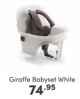 Aanbiedingen Giraffe babyset white - Bugaboo - Geldig van 26/02/2023 tot 04/03/2023 bij Baby & Tiener Megastore