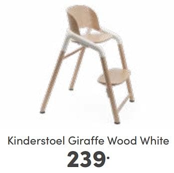 Aanbiedingen Kinderstoel giraffe wood white - Bugaboo - Geldig van 26/02/2023 tot 04/03/2023 bij Baby & Tiener Megastore