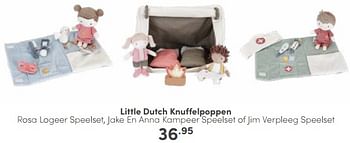 Aanbiedingen Little dutch knuffelpoppen - Little Dutch - Geldig van 26/02/2023 tot 04/03/2023 bij Baby & Tiener Megastore