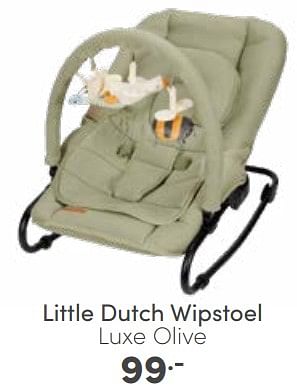 Aanbiedingen Little dutch wipstoel luxe olive - Little Dutch - Geldig van 26/02/2023 tot 04/03/2023 bij Baby & Tiener Megastore