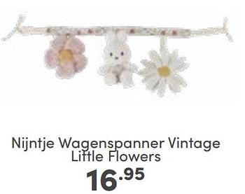 Aanbiedingen Nijntje wagenspanner vintage little flowers - Nijntje - Geldig van 26/02/2023 tot 04/03/2023 bij Baby & Tiener Megastore