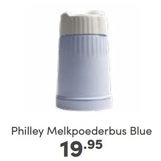 Aanbiedingen Philley melkpoederbus blue - Philley - Geldig van 26/02/2023 tot 04/03/2023 bij Baby & Tiener Megastore