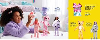 Aanbiedingen Cutie reveal barbiepop - Mattel - Geldig van 24/02/2023 tot 24/03/2023 bij Supra Bazar
