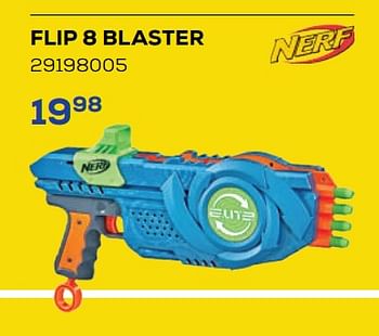 Aanbiedingen Flip 8 blaster - Hasbro - Geldig van 24/02/2023 tot 24/03/2023 bij Supra Bazar
