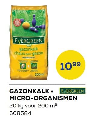 Aanbiedingen Gazonkalk + micro-organismen - Evergreen - Geldig van 24/02/2023 tot 24/03/2023 bij Supra Bazar