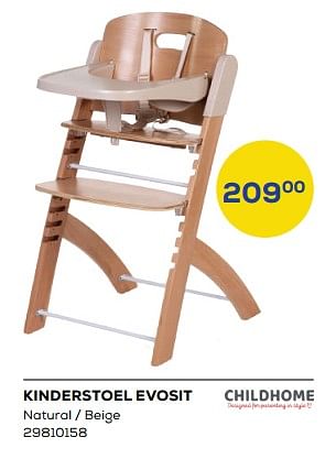 Aanbiedingen Kinderstoel evosit - Childhome - Geldig van 24/02/2023 tot 24/03/2023 bij Supra Bazar