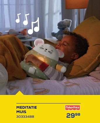 Aanbiedingen Meditatie muis - Fisher-Price - Geldig van 24/02/2023 tot 24/03/2023 bij Supra Bazar