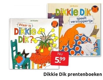 Aanbiedingen Dikkie dik prentenboeken - Huismerk - Boekenvoordeel - Geldig van 25/02/2023 tot 05/03/2023 bij Boekenvoordeel