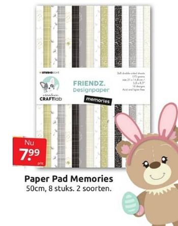 Aanbiedingen Paper pad memories - Huismerk - Boekenvoordeel - Geldig van 25/02/2023 tot 05/03/2023 bij Boekenvoordeel