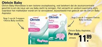 Aanbiedingen Otrivin baby aspirator - Otrivin - Geldig van 20/02/2023 tot 11/03/2023 bij De Online Drogist