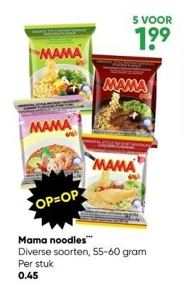 Aanbiedingen Mama noodle - Mama - Geldig van 27/02/2023 tot 12/03/2023 bij Big Bazar