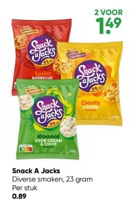 Aanbiedingen Snack a jacks - Snack a Jacks - Geldig van 27/02/2023 tot 12/03/2023 bij Big Bazar