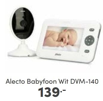 Aanbiedingen Alecto babyfoon wit dvm-140 - Alecto - Geldig van 05/03/2023 tot 11/03/2023 bij Baby & Tiener Megastore
