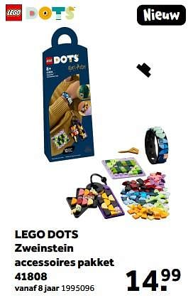 Aanbiedingen Lego dots zweinstein accessoires pakket 41808 - Lego - Geldig van 01/03/2023 tot 31/03/2023 bij Intertoys