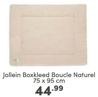 Aanbiedingen Jollein boxkleed boucle naturel - Jollein - Geldig van 05/03/2023 tot 11/03/2023 bij Baby & Tiener Megastore
