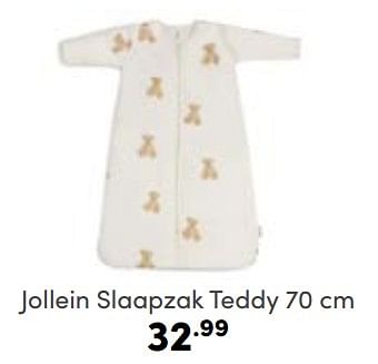 Aanbiedingen Jollein slaapzak teddy - Jollein - Geldig van 05/03/2023 tot 11/03/2023 bij Baby & Tiener Megastore