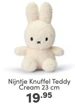 Aanbiedingen Nijntje knuffel teddy cream - Nijntje - Geldig van 05/03/2023 tot 11/03/2023 bij Baby & Tiener Megastore
