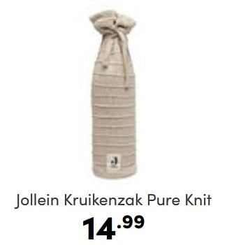 Aanbiedingen Jollein kruikenzak pure knit - Jollein - Geldig van 05/03/2023 tot 11/03/2023 bij Baby & Tiener Megastore