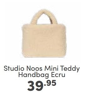 Aanbiedingen Studio noos mini teddy handbag ecru - Studio Noos - Geldig van 05/03/2023 tot 11/03/2023 bij Baby & Tiener Megastore