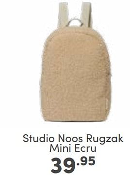 Aanbiedingen Studio noos rugzak mini ecru - Studio Noos - Geldig van 05/03/2023 tot 11/03/2023 bij Baby & Tiener Megastore